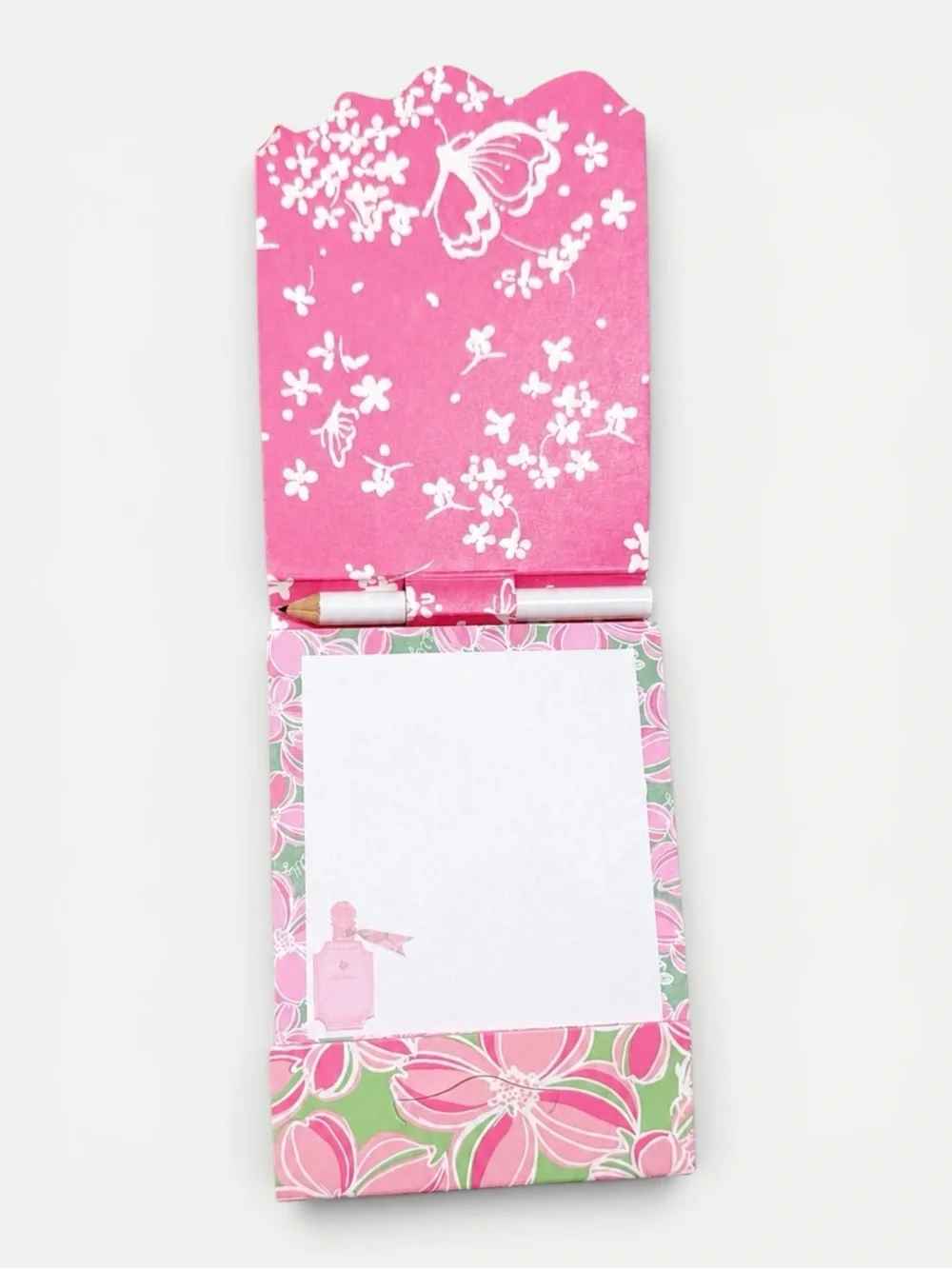 Lilly Pulitzer for Estée Lauder Lemon Cosmetic Bag + Fragrance Notepad Set